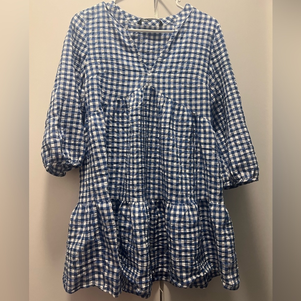 Zara Gingham Summer Dress